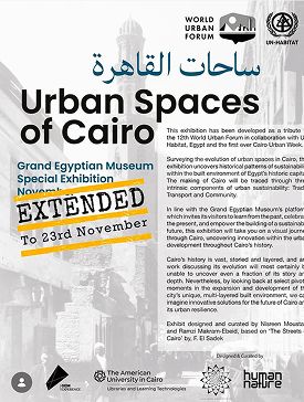 Urban Spaces of Cairo exhibition poster